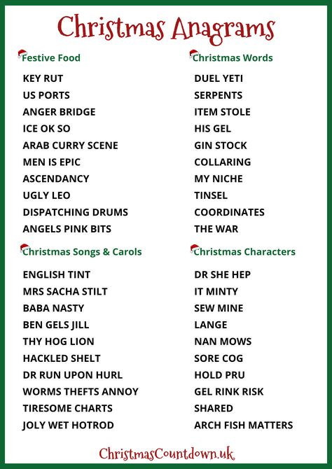 Christmas Anagrams Christmas Anagrams With Answers, Christmas Quiz And Answers Printable, Christmas Brain Teasers For Adults, Christmas Jepordy Questions, Christmas Dingbats With Answers, Christmas Logic Puzzles Free, Christmas Quizzes With Answers, Mind Games Puzzles With Answers, Christmas Emoji Game With Answers