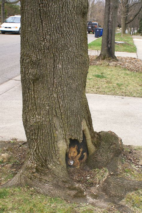 Temporary SIdewalk Art by David Zinn, via Behance Street Chalk Art, Spray Chalk, David Zinn, Pavement Art, Sidewalk Chalk Art, Sidewalk Art, 3d Street Art, Amazing Street Art, Chalk Drawings