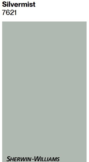 Sherwin Williams Silvermist paint color swatch. Silvermist Sherwin Williams, Silvermist Paint, Sherwin Williams Silvermist, Duck Egg Colour, Pastel Paint Colors, Paint Color Swatches, French Country Interior, Romantic Interior, Pink Paint Colors