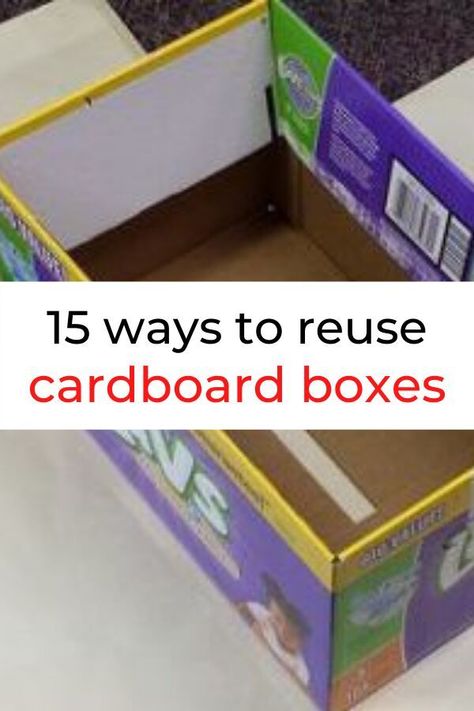 Boxes Organization, Reuse Cardboard Boxes, Cardboard Box Ideas, Cardboard Box Storage, Kids Painting Projects, Recycle Cardboard, Cardboard Box Diy, Recycle Cardboard Box, Craft Ideas With Paper