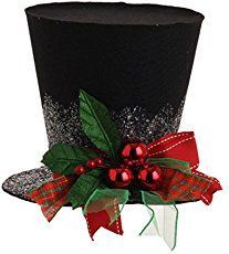 Diy Christmas Hats, Diy Snowman Decorations, Christmas Party Hats, Joss Stone, Black Top Hat, Snowman Hat, Diy Snowman, Snowman Decorations, Hat Ideas