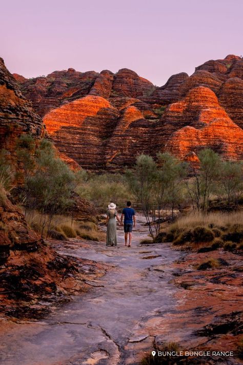 Photo of couple walking through the Bungle Bungle Range The Kimberly Australia, The Kimberley Western Australia, Kimberly Australia, Bungle Bungles, Aus Travel, Western Australia Road Trip, Broome Western Australia, Australian Landscapes, West Australia