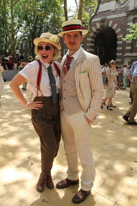 They Are Wearing: Governors Island's Jazz Age Lawn Party - Slideshow Jazz Outfit, Music Man Costumes, Loeb Boathouse, Gatsby Outfit, Jazz Age Lawn Party, Jazz Outfits, Governors Island, 1920s Costume, 1920s Mens Fashion