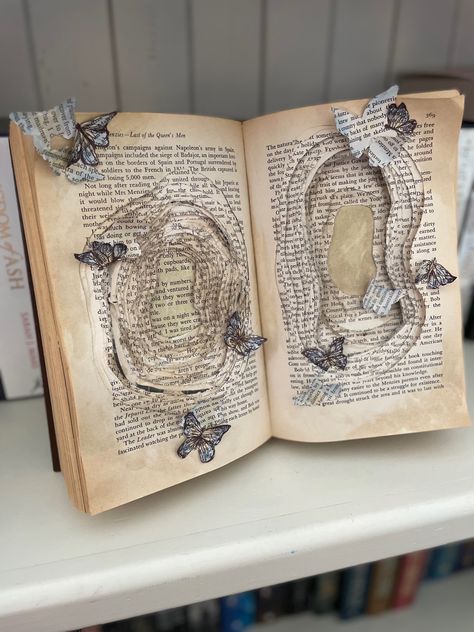 Altered Books, Book Crafts, Book Art, Art Inspo, Books, Art