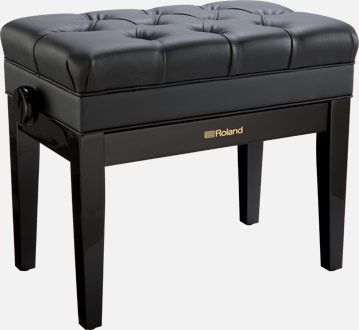 Roland - RPB-500PE | Piano Bench with Storage Compartment Roland Piano, Stool With Storage, Music Storage, Piano Stool, Piano Bench, Seat Storage, Digital Piano, Bench Seat, Storage Compartments