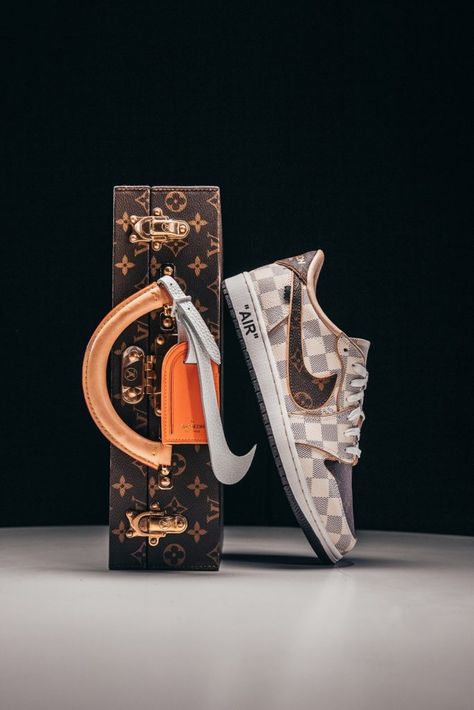 The Shoe Surgeon has revealed a custom Air Jordan 1 sneaker, designed as a tribute to Virgil Abloh‘s capsule of Louis Vuitton and Nike Air Force 1 sneakers featured in the label’s spring 2022 collection. Dubbed the J1 High and Low Legacy, the shoe is crafted from authentic Louis Vuitton Damier and logo bags while a […] The post Shoe Surgeon Pays Tribute To Virgil Abloh With Custom Louis Vuitton J1 High Legacy appeared first on SNOBETTE. Shoe Surgeon, Virgil Abloh Louis Vuitton, Louis Vuitton Sneaker, Custom Jordans, Nike Air Force 1s, Sneaker Games, Swag Shoes, Air Jordan 1 Low, Virgil Abloh