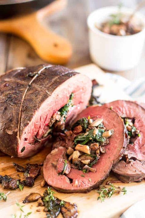 Stuffed Beef Heart | thehealthyfoodie.com Beef Heart Recipe, Stuffed Meat, Meet Recipe, Stuffed Beef, Offal Recipes, Easy Apple Dumplings, Beef Heart, Advocare Recipes, Chicken Heart