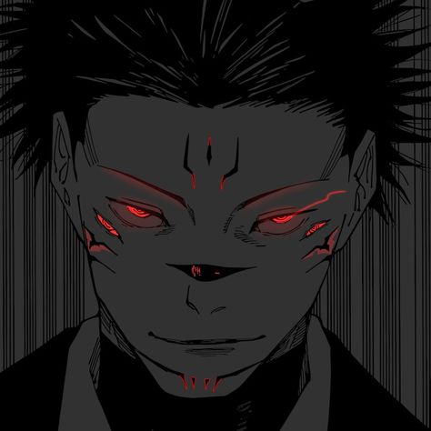 Megumi Mahoraga, Boy Dark, Anime Character, Anime Boy, Red, Anime, Black