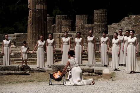 Olympia Greece, Vestal Virgin, Ancient Olympia, Goddess Of The Hearth, Spirit Fanfic, Greek Aesthetic, Olympic Flame, Greek Pantheon, The Amazons