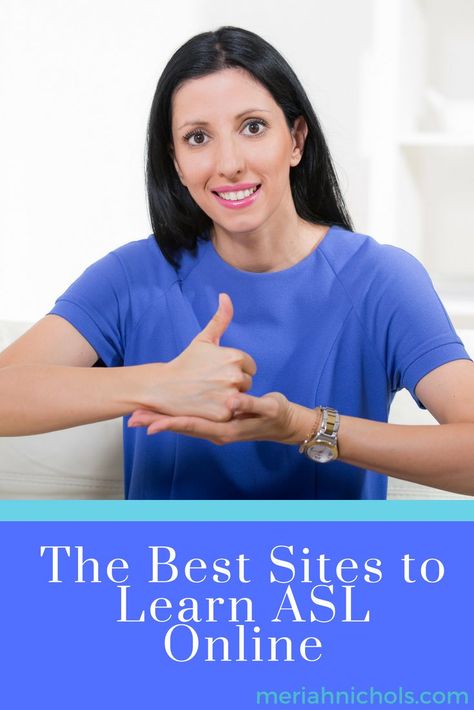 The best sites to learn ASL online  - either for yourself or for your child. The sites include free sites and free programs as well as ones for purchase. There is also a list of the best apps to use to learn ASL and the best YouTube deaf vloggers to follow How To Learn Asl, Learn Asl Free, Learn Sign Language Free, Asl Activities, American Sign Language Lessons, Meneires Disease, Learning Sign Language, Apps For Learning, Asl Lessons