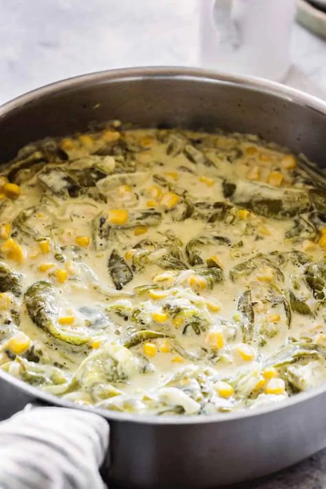 Poblano Crema, Poblano Recipes, Poblano Cream Sauce, Poblano Peppers Recipes, Crema Recipe, Roasted Poblano Peppers, Roasted Poblano, Oaxaca Cheese, Poblano Peppers