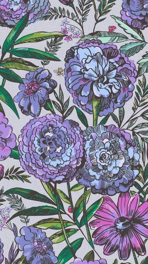 Vera Bradley Wallpaper, Lavender Meadow, Modern Hippie, Technology Wallpaper, Phone Wallpaper Patterns, Flower Phone Wallpaper, Cute Patterns Wallpaper, Iphone Background Wallpaper, Apple Wallpaper