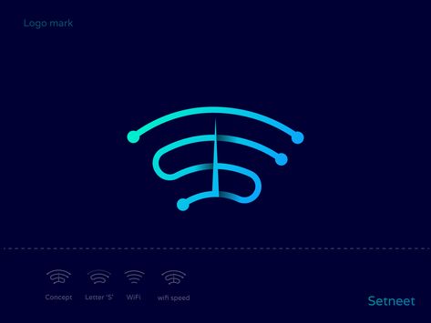 WiFi, network, high-speed internet, letter s logo design concept Internet Logo Design, Network Logo Design, Letter S Logo Design, Logo Exploration, Speed Logo, Internet Ads, Network Logo, Letter S Logo, Logo Design Concept