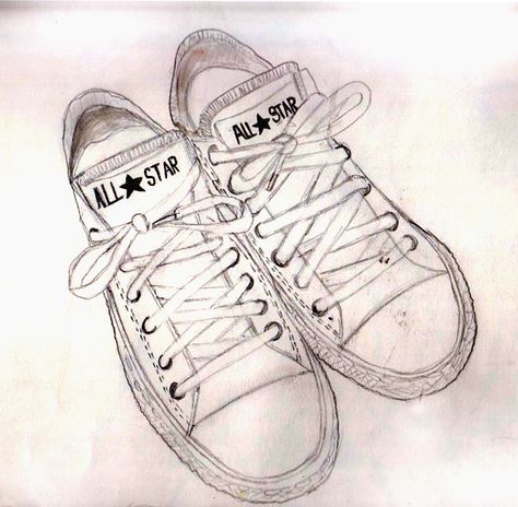 For this drawing we was asked to draw a pair of our shoes, I decided to draw my pair of converses, I also changed the curves to darken the lines on  Photoshop. Converse Drawing Reference, Drawing Reference Side View, Converse Drawing Ideas, Reference Side View, Converse Drawing On Shoes, Drawing On Converse, Drawing On Shoes, Converse Drawing, Converse Ideas