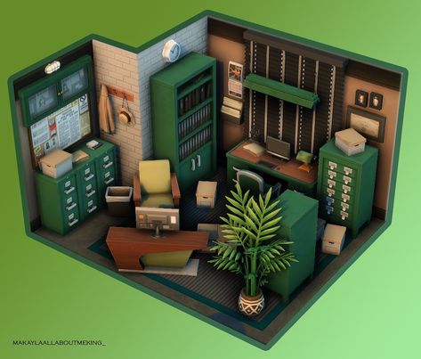 Sims Police Station, Sims 4 Post Office, Sims 4 Office Build, Sims 4 Vet Clinic Interior, Sims 4 Cc Video Station, Sims 4 Cc Detective, Sims 4 Detective, Sims 4 Detective Cc, Sims 4 Police Station