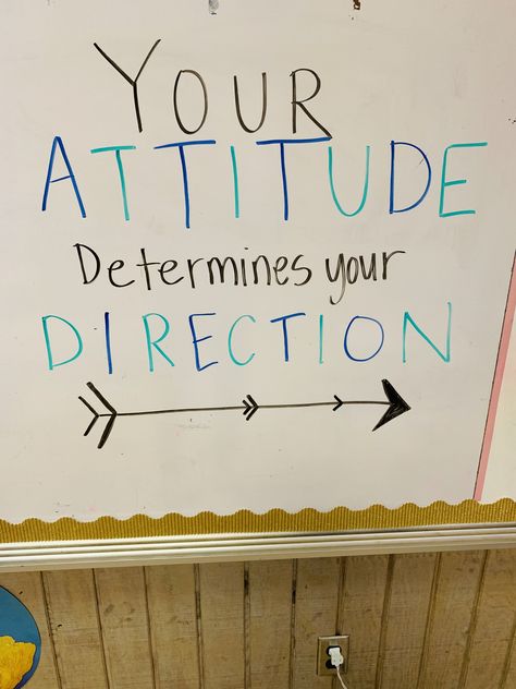 Inspirational quote middle school Middle School Quotes, Your Attitude Determines Your Direction, Vision Board Quotes, Middle Schoolers, Inspiration Quote, School Quotes, 1st Day, School Motivation, 6th Grade