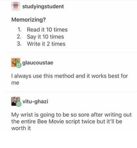 How To Memorize Study Notes, Tips For Memorization, Study Tips To Memorize, Vocab Study Tips, Study Tips For Memorization, Humanities Study Tips, Study Tumblr Posts, Study Tips Tumblr, Cram Studying Tips