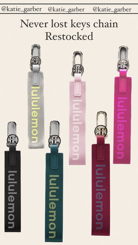 Lululemon Keychain, Never Lost Keychain, I Need Money, Lost Keys, Lulu Lemon, Need Money, Birthday List, Diy Keychain, 16th Birthday