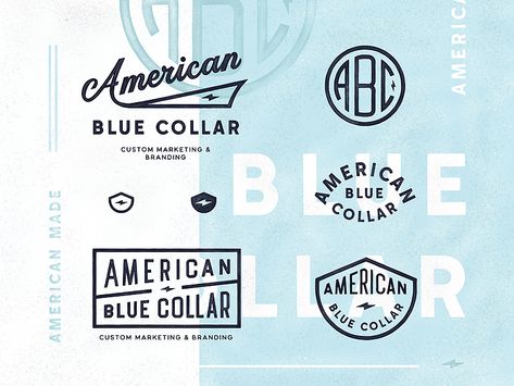 Great work from a designer in the Dribbble community; your best resource to discover and connect with designers worldwide. New England Branding, Vintage Branding Design, Vintage Typography Logo, Blue Branding, Brewery Logos, American Logo, Vintage Script, Inspiration Logo Design, Vintage Logos