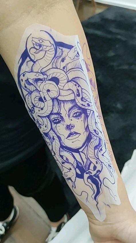 Three Sister Tattoos, Medusa Tattoos, Chicanas Tattoo, Medusa Tattoo Design, Mythology Tattoos, Medusa Tattoo, Tattoo Designs And Meanings, Tattoos Designs, Dark Tattoo