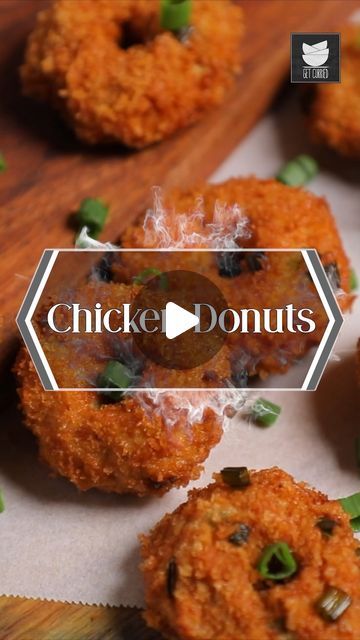 Get Curried on Instagram: "Learn How To Make Crispy and tasty Chicken Donuts with Our Chef Tarika.
Chicken Donuts are the best snack recipe. Chicken Donuts are soft from inside and crunchy from outside. this is a perfect substitute Recipe for chicken nuggets. 
Make this recipe for your loved once and make them happy with this delicious recipe.
Ingredients:
(Serves 2)
For Chicken Donuts Paste
- 225 gm Boneless Chicken Breast 
- 1 1/2 tsp Garlic(Minced)
- 1/4 cup Bread Crumbs
- 1/2 Potato (boiled)
- 1 tbsp Onion (chopped)
- Coriander Leaves (chopped)
- 1/2 Carrot (grated)
- 1/8 tsp Chilli Flakes
- 1/8 tsp Chilli Powder
- 1/4 tsp Salt
- 1/4 Sumin Seeds Powder
- Black Pepper Powder
- Oil (for shaping chicken donuts)
For Coating Chicken donuts: 
- All-Purpose Flour
- 1 Egg (whisked)
- Bread Cru Chicken Garlic Bread, Frying Chicken, Soup Starter, Chicken Garlic, Donut Day, Recipe For Chicken, Tasty Chicken, Deep Fry, Pepper Powder