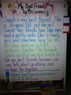 Personal Narratives-This is for a second grade class, but she has a great "write about your best friend" lesson! Narrative Paragraph, Algebra Problems, Amy Lemons, Second Grade Writing, Story Kids, Personal Narrative Writing, 3rd Grade Writing, 2nd Grade Writing, Ela Writing