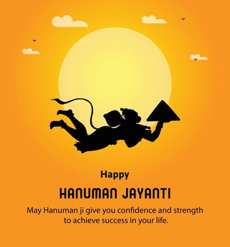 Happy Hanuman Jayanti, Hanuman Jayanti, Hindu Festival, Hindu Festivals, Festival Celebration, Cityscape Photos, Logo Banners, Marketing Design, Custom Illustration