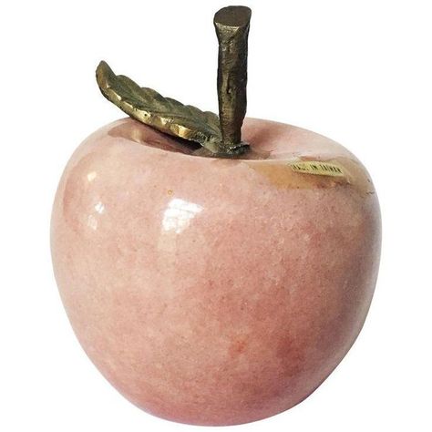 Marble Home Decor, Vintage Home Accessories, Marble Home, Apple Home, Vintage Figurines, Marble Decor, Pink Apple, Png Icons, Home Decor Vintage