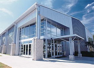 Modern Warehouse Design, Panel House, Industrial Facade, Pre Engineered Metal Buildings, Pre Engineered Steel Buildings, Pre Engineered Buildings, Airplane Hangar, Structure Building, Church Building Design