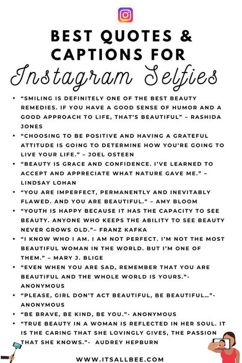 Best Instagram Captions & Quotes -Short/Long/Sassy/Cute.. Quotes For Cute Pictures, Makeup Selfie Captions, Picture Quotes Instagram Selfie, Kentucky Captions Instagram, Self Love Picture Captions, Half Face Selfie Caption, Picture Captions Instagram Selfie, Quotes For Pictures Captions, Selfie Captions Instagram Confident