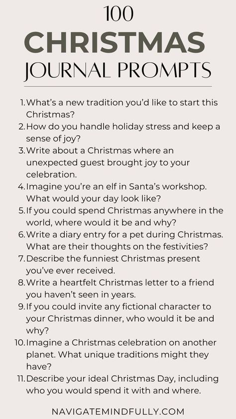 Christmas writing prompts Christmas Journal Prompts, Christmas Prompts, Journal Prompts For Adults, Self Love Journal Prompts, Love Journal Prompts, Funny Christmas Presents, Aesthetic Journaling, Journaling Aesthetic, Self Love Journal