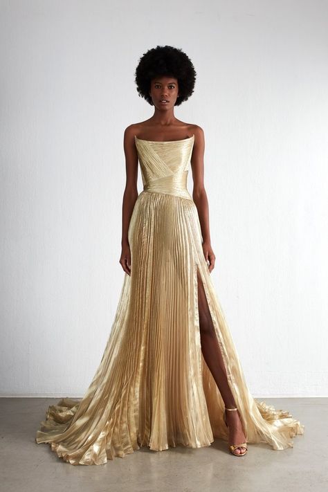 Prom Dresses Strapless, Rami Al Ali, Dorothy Dandridge, Plisse Dress, Formal Occasion Dress, Strapless Prom Dresses, Dress 2024, Gala Dresses, Glam Dresses