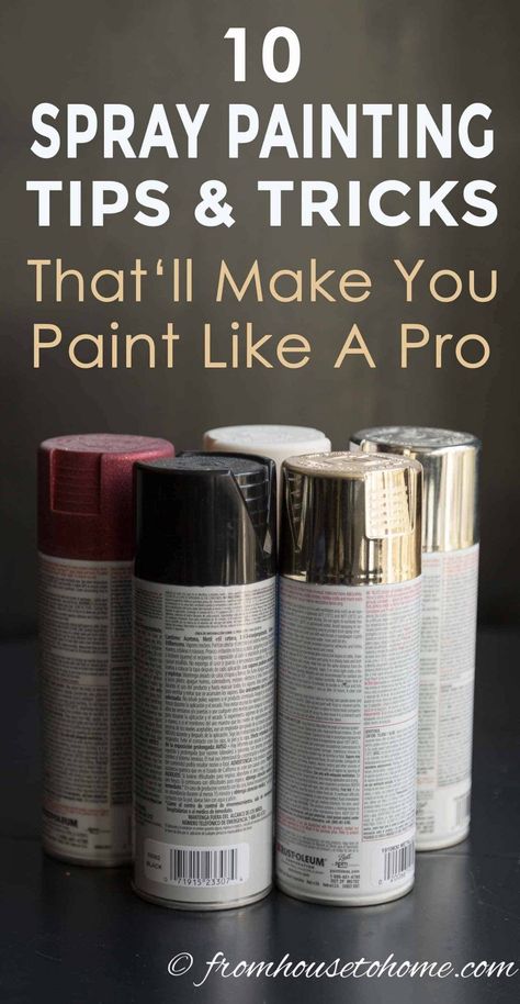 Spray Painting Wood Furniture, Spray Paint Tips, Painting Tips And Tricks, Paint Like A Pro, Spray Paint Wood, How To Spray Paint, Spray Paint Projects, Spray Paint Furniture, Mason Jar Candle Holders