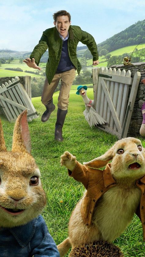 Peter Rabbit Wallpaper, Peter Rabbit Movie, Mr Mcgregor, Beatrix Potter Illustrations, Domhnall Gleeson, Picture Movie, Cartoon Character Pictures, Sony Pictures, Beatrix Potter