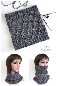 Diamond Cable Cowl Free Knitting Patterns - Knitting Pattern Cable Cowl Knitting Patterns Free, Diamond Cable Knit Pattern, Knitted Cowl Patterns Free, Cowl Knitting Patterns Free, Neck Warmer Knitting Pattern, Easy Cowl Knitting Pattern, Knitting Cowl, Cable Cowl, Knit Cowl Pattern Free