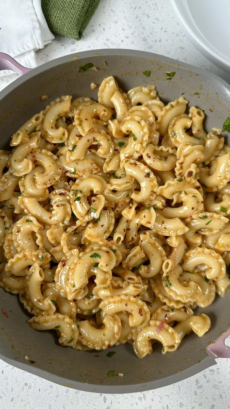 Cowboy Butter Pasta | Provecho Cowboy Butter Noodles, Cowboy Butter Pasta, Corkscrew Pasta Recipes, Fancy Pasta Dishes, Brown Butter Pasta, Cowboy Pasta, Cowboy Recipes, Butter Sauce For Pasta, Cooking Peppers