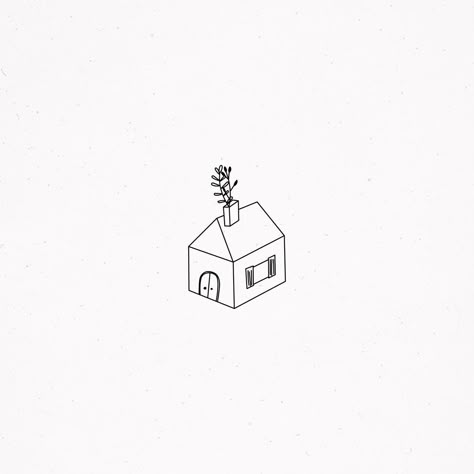 Little House Tattoo, Tattoo Casa, Small House Tattoo, Home Illustration House, Tattoo House, Bridge Tattoo, Illustration House, House Trees, House Tattoo