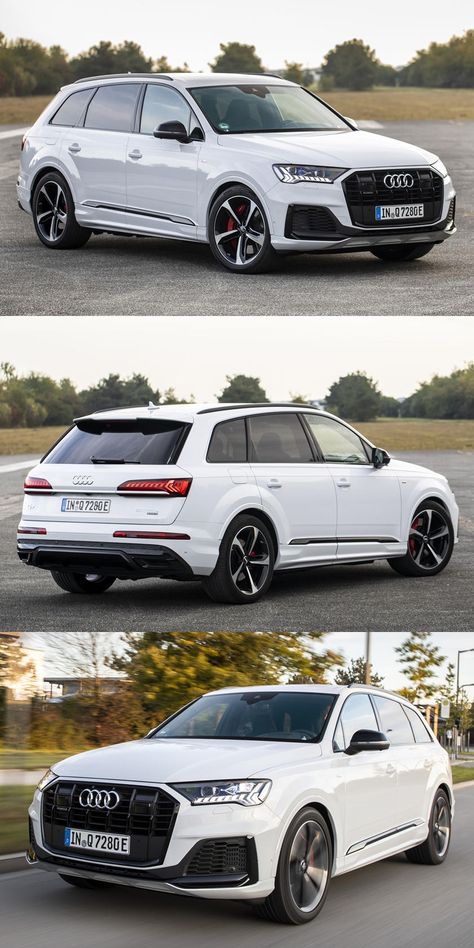 Audi Q7 Gets Potent New PHEV Powertrains. But will it sell either here in the United States? New Audi Q7, Q7 Audi, New Audi, My House Plans, Audi Car, Dodge Muscle Cars, Future Vehicles, Combustion Engine, Audi Cars