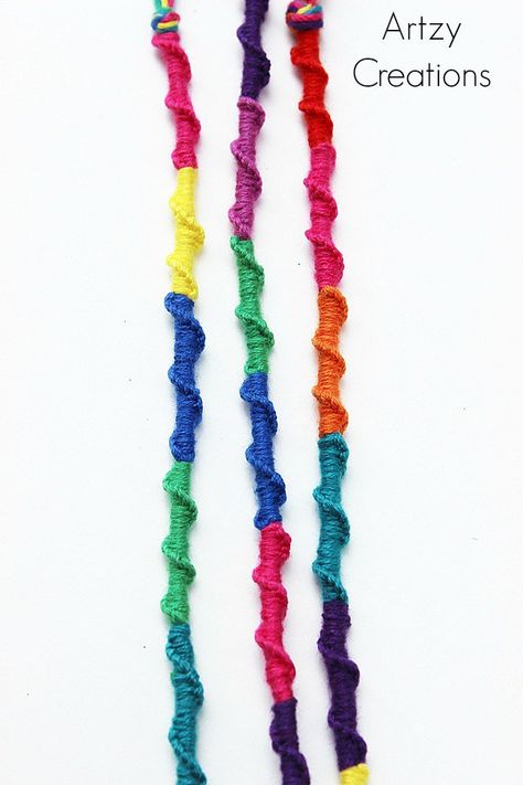 Chinese-Ladder-Friendship-Bracelets 4-Artzy Creations Chinese Ladder Bracelet, Chinese Staircase Bracelet, Chinese Staircase, Crochet Braids For Kids, Ava Elizabeth, Friendship Bracelets Easy, Bracelets Tutorial, Diy Crafts For Teens, Friendship Bracelet Patterns Easy