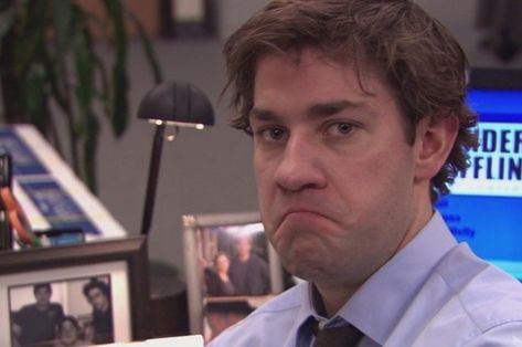 *Looks to camera* Jim Halpert Face, Jim The Office, Office Characters, Best Of The Office, Office Stickers, The Office Jim, The Office Characters, Thats What She Said, The Office Memes