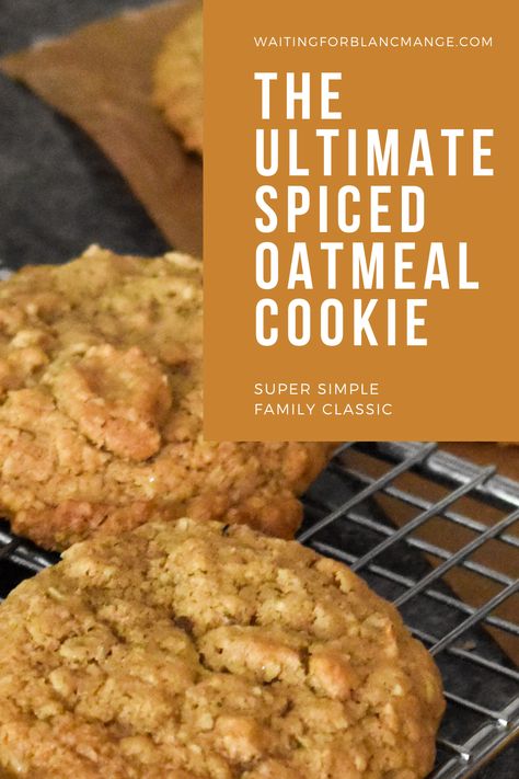 Spiced Oatmeal Cookies, Oatmeal Spice Cookies, Best Oatmeal Cookies Ever, Spice Oatmeal Cookies, Spice Cookies Recipe, Hermit Cookies, Spiced Oatmeal, India Recipes, Spice Cookie Recipes