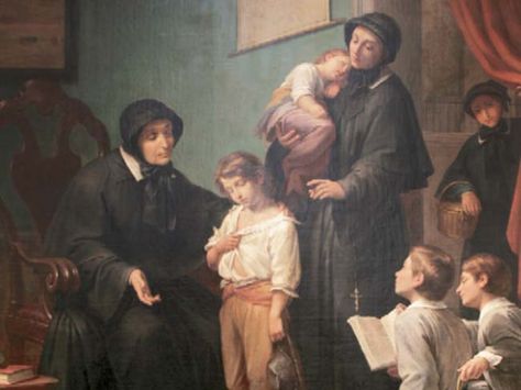 How the nuns tamed the Gangs of New York | IrishCentral.com St Elizabeth Ann Seton, Saints For Kids, Daughters Of Charity, Elizabeth Ann Seton, Gangs Of New York, Friend Of God, St Elizabeth, Saint Elizabeth, Last Rites