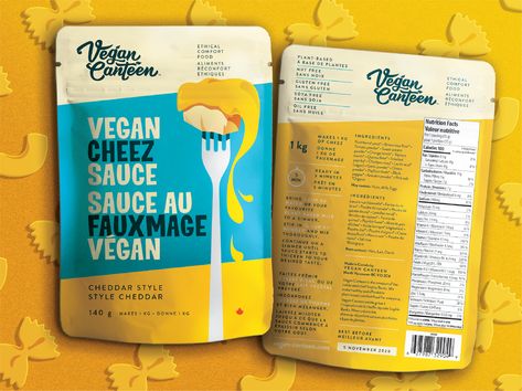 Vegan Food Packaging, Vegan Packaging Design, Vegan Packaging, Cheese Sauces, Canada Project, Brand Board Design, Fish Crackers, Vegan Cheese Sauce, Vegan Design