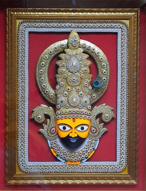 Khatu Shyam Ji 3D Embossed Handmade Painting With Frame, Khatushyamji Painting, Krishna Painting, Home & Living Decor, Gifts Someone Special by Dholamaruartgallery on Etsy 3d Photo Frame, Painting Krishna, Khatu Shyam Ji, Live Wallpaper Download, God Painting, Radha Radha, Emboss Painting, Shyam Baba, Khatu Shyam