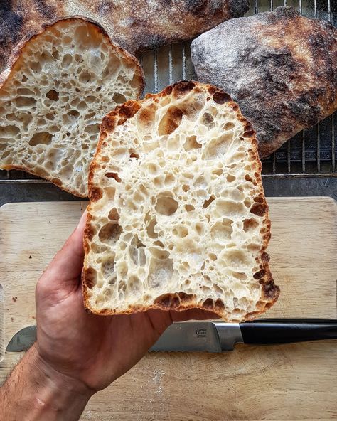 Sourdough Ciabatta Recipe, Ciabatta Recipe, Sourdough Ciabatta, Ciabatta Bread Recipe, Homemade Sourdough Bread, Artisan Bread Recipes, Sourdough Starter Recipe, Ciabatta Bread, Sourdough Bread Recipe