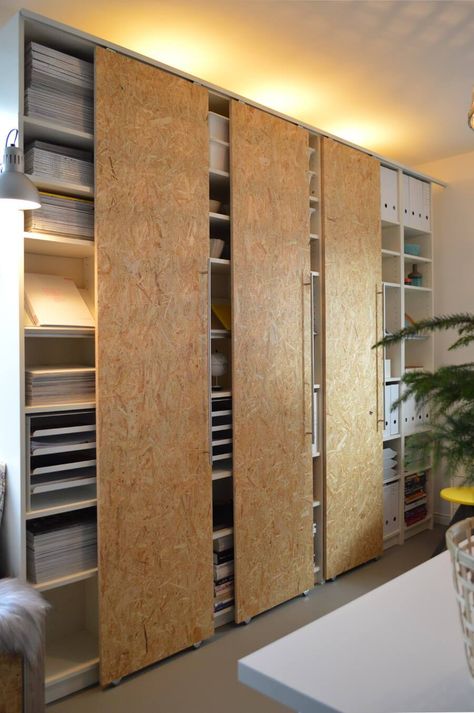 How to make sliding closet doors for PAX? Pax Diy, Ikea Hack Billy, Billy Ikea, Koti Diy, Diy Sliding Door, Hacks Ikea, Ikea Hack Ideas, Ikea Billy Bookcase, Sliding Closet