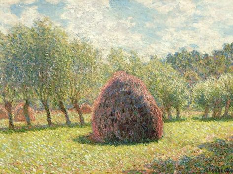 One of Monet's Late Haystack Paintings Could Sell for More Than $30 Million | Smart News| Smithsonian Magazine Monet Haystacks Paintings, Monet Haystacks, Warhol Paintings, Leonora Carrington, Avant Garde Artists, Childe Hassam, Tech Art, Traditional Landscape, World Art