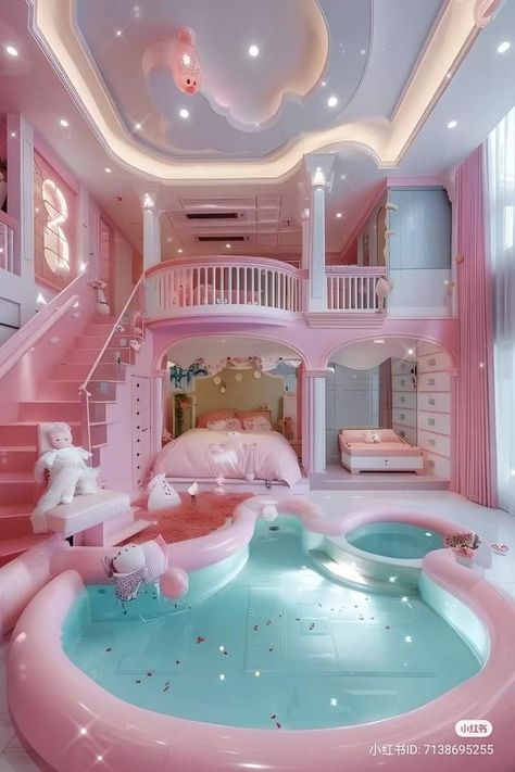 Vintage Landscapes, Barbie Bedroom, Fairytale House, Dream Bedroom Inspiration, Cozy Home Decor, Pink Living Room, Cute Bedroom Ideas, Interiors Dream, Cute Bedroom Decor