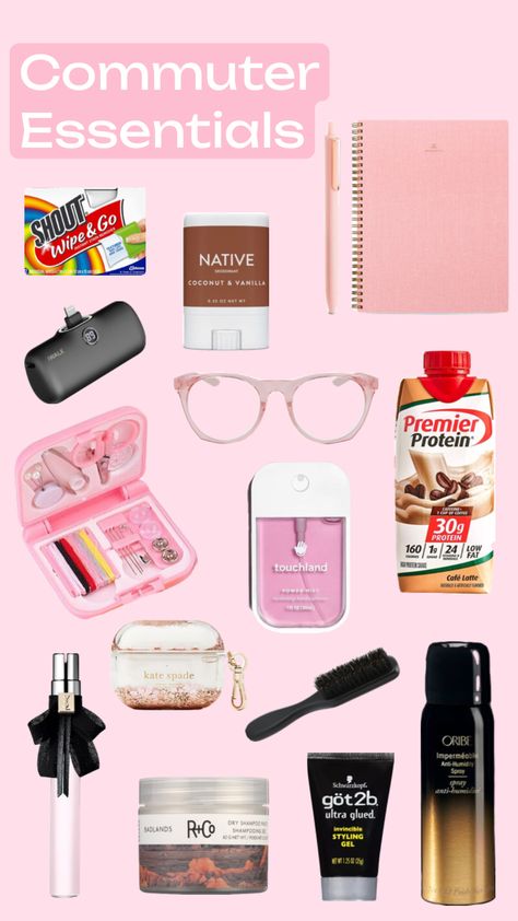 Girly Essentials, Things To Pack, What's In My Purse, Nyc Girl, Cafe Latte, Commute To Work, Commuter Bag, Styling Gel, New York Travel