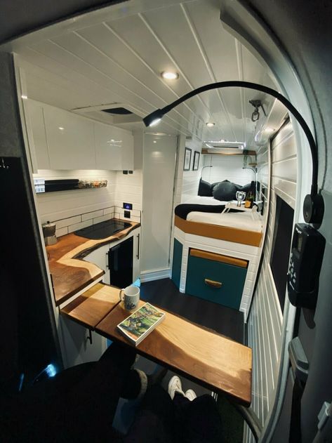 Mercedes Sprinter Camper Van, Van Conversion Layout, Hot Wheels Storage, Ducato Camper, Motorhome Interior, Mercedes Sprinter Camper, Rv Bedroom, Conversion Van, Luxury Van